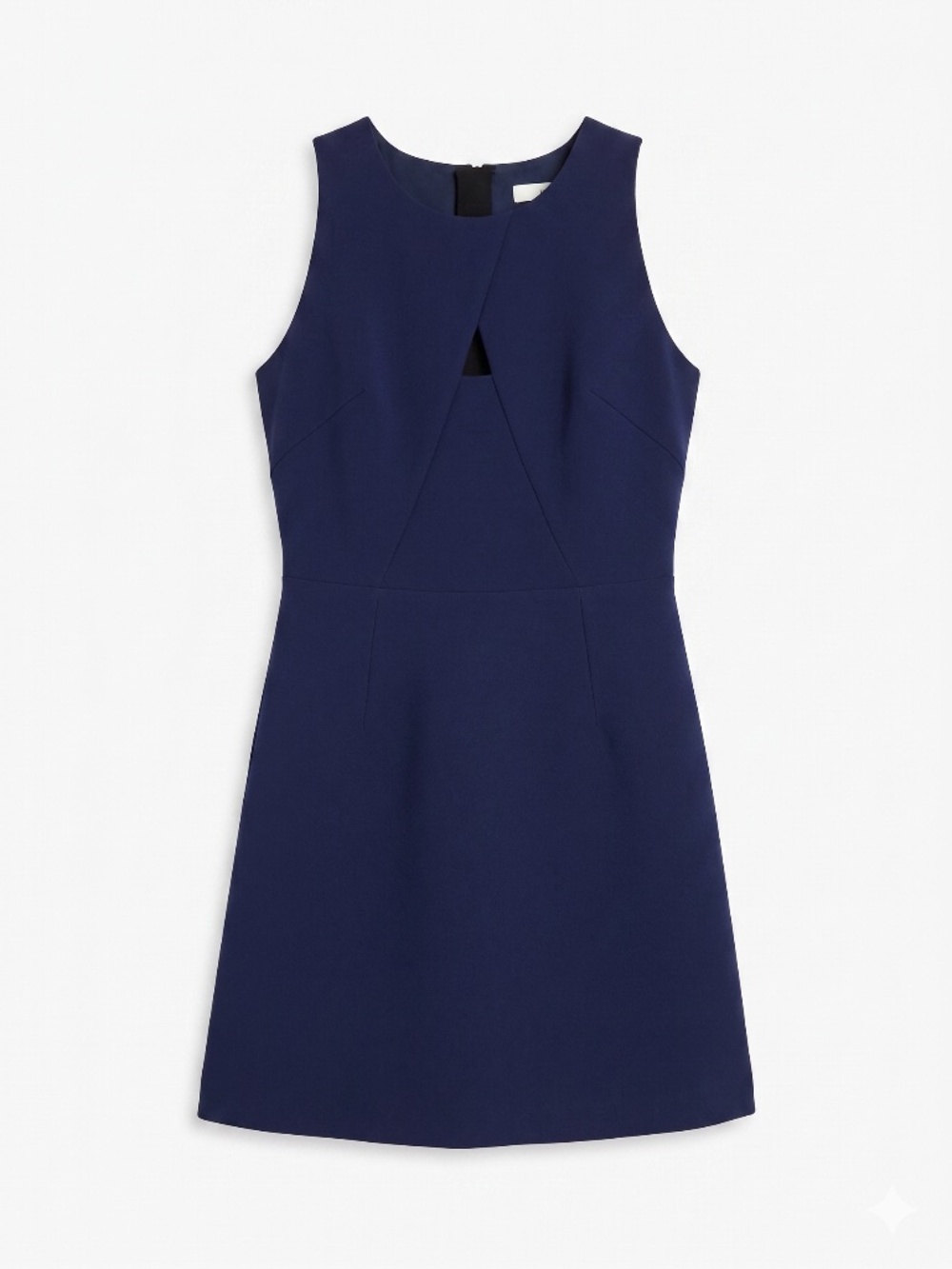 Milly Navy Sleeveless Cutout Tailored Mini Dress Size 8 - Picture 2 of 4